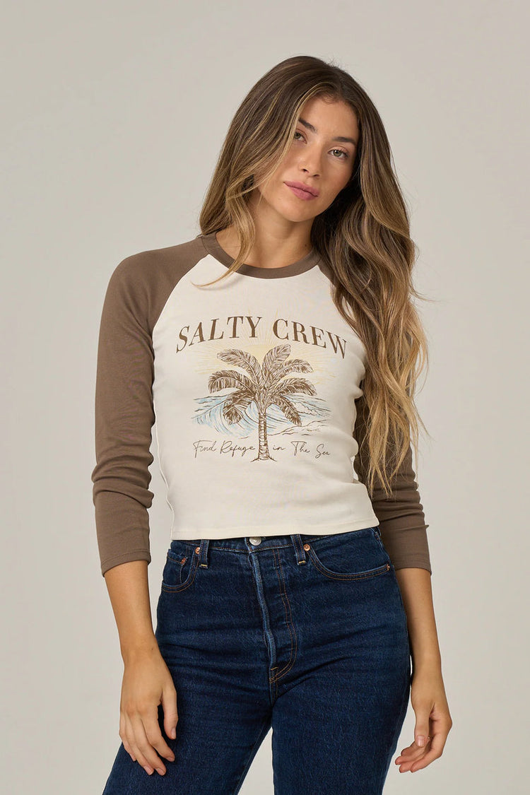 Pretty Palm Long Sleeve Top - WB