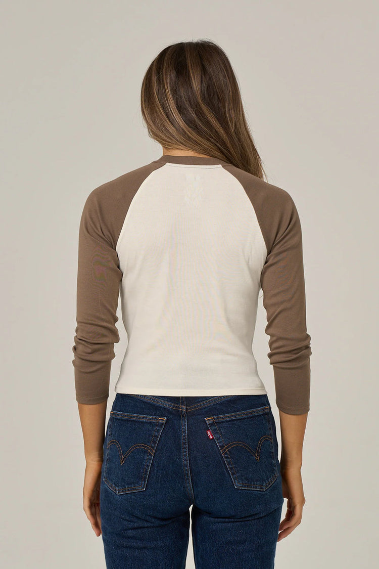 Pretty Palm Long Sleeve Top - WB