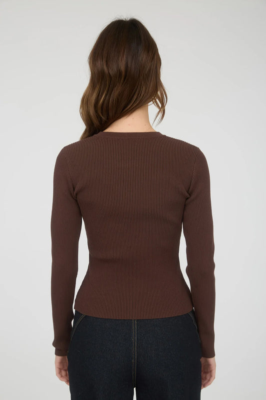 Sandy Ribbed Cardi - CHC