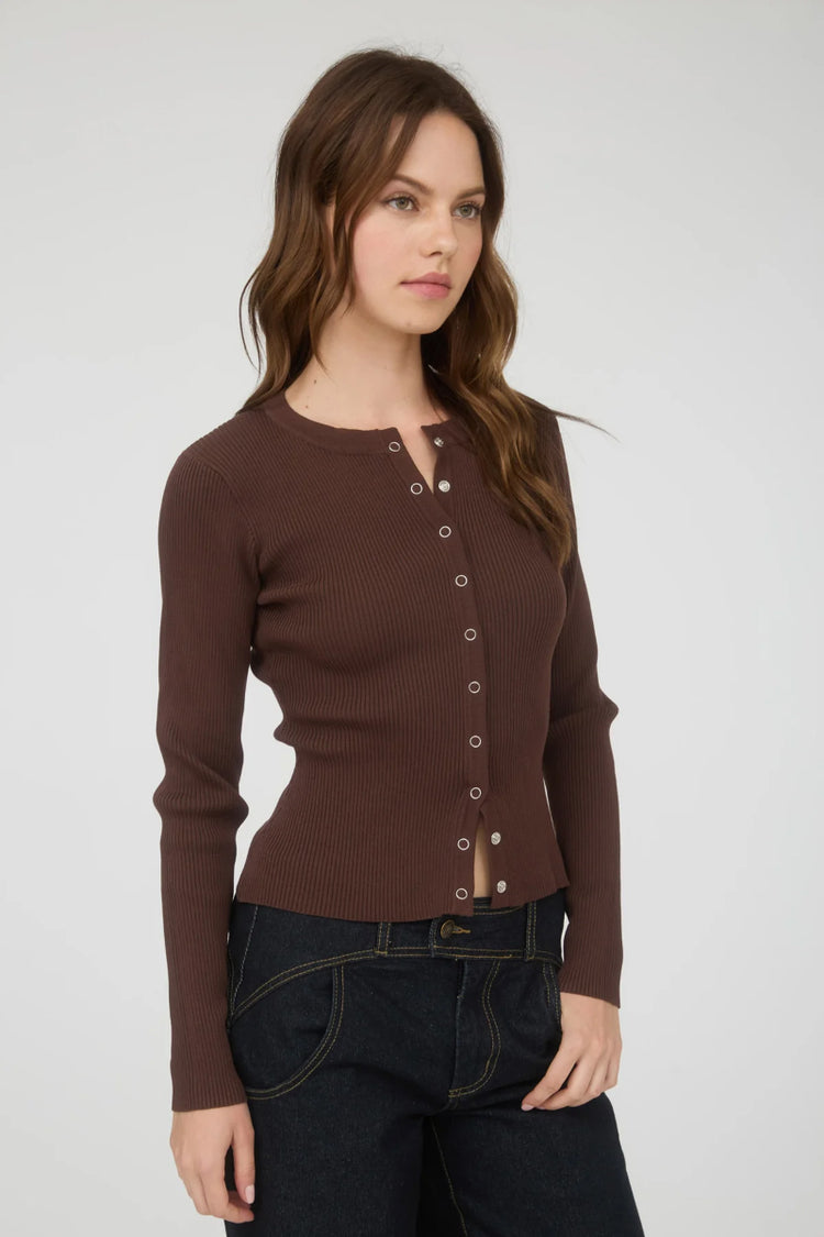 Sandy Ribbed Cardi - CHC
