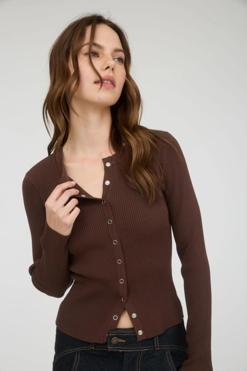 Sandy Ribbed Cardi - CHC