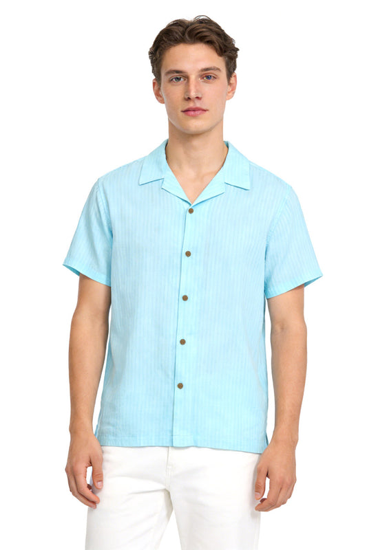 Sardinia Short Sleeve Shirt - AQU