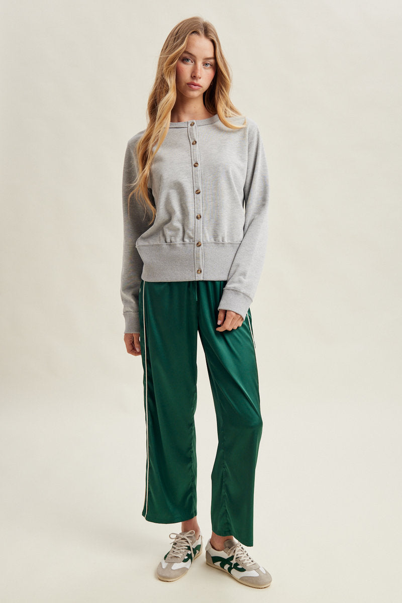 Satin Track Pants - GRN