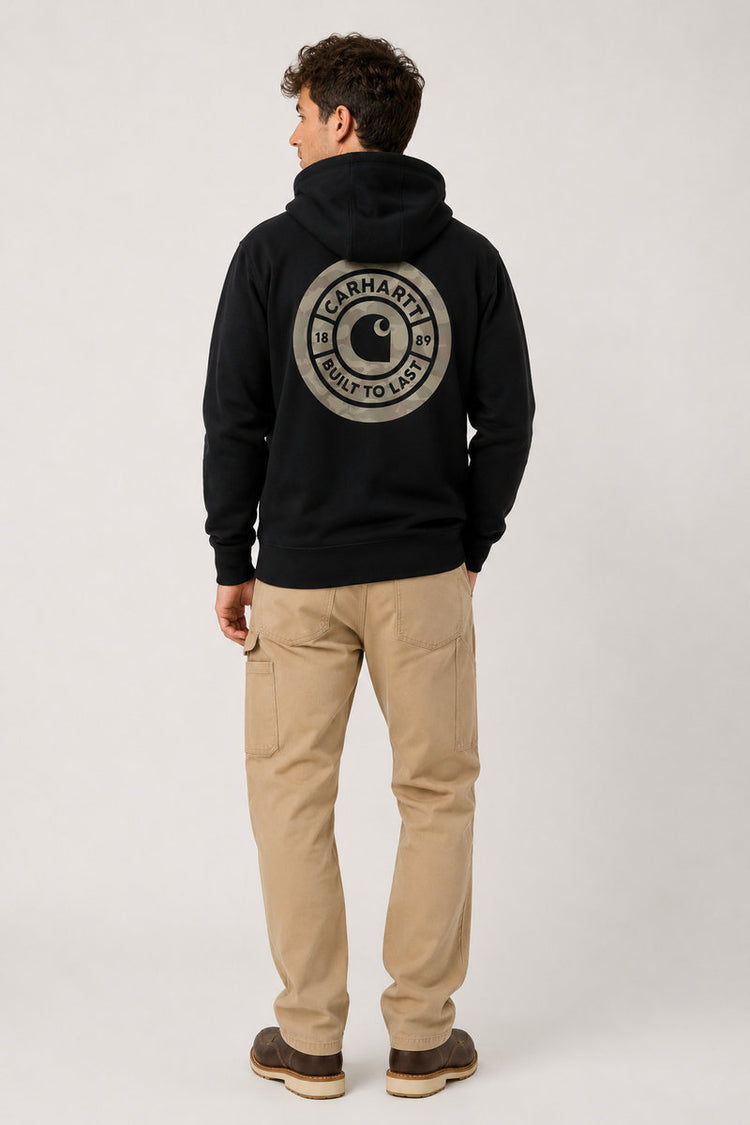 Sawyer Camo Hoodie - BLK
