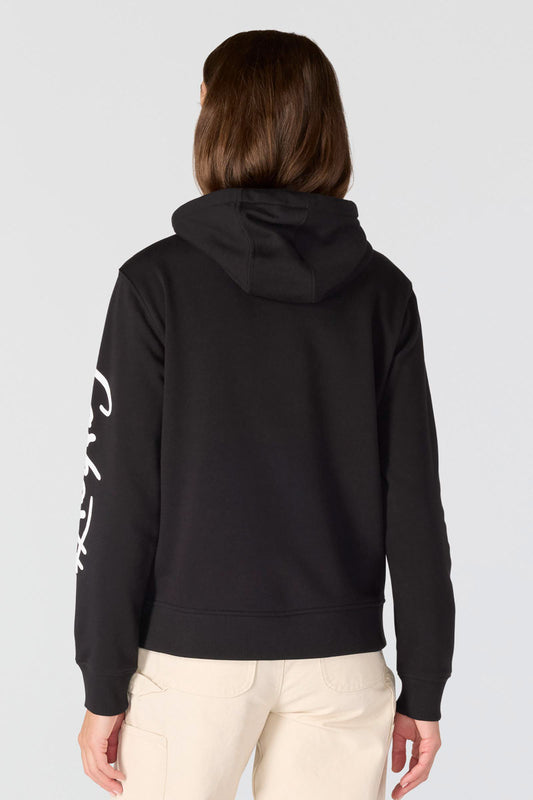 Sawyer Script Logo Hoodie - BLK