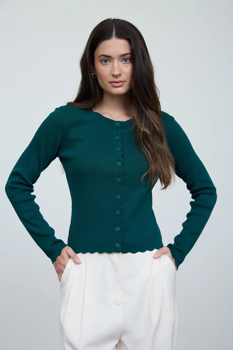 Scallop Cardigan - HUN