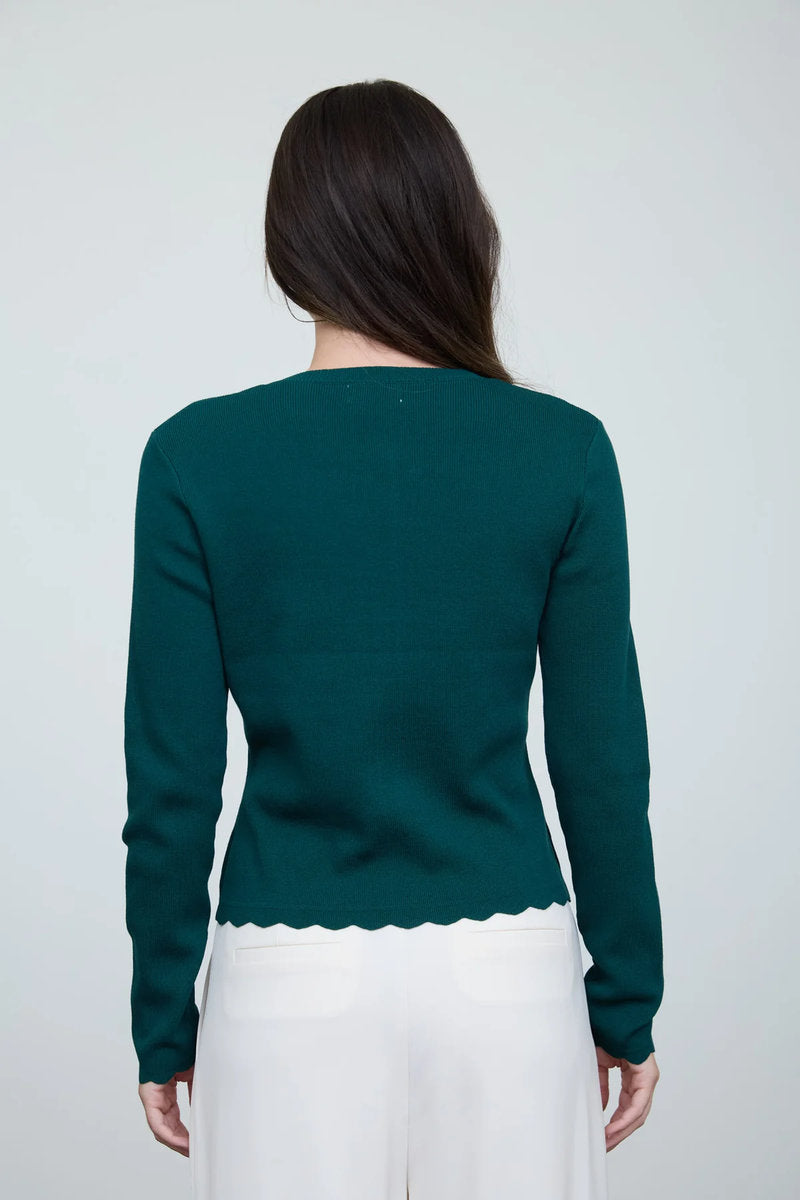 Scallop Cardigan - HUN