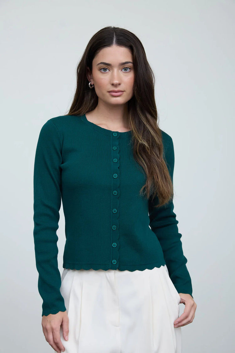 Scallop Cardigan - HUN