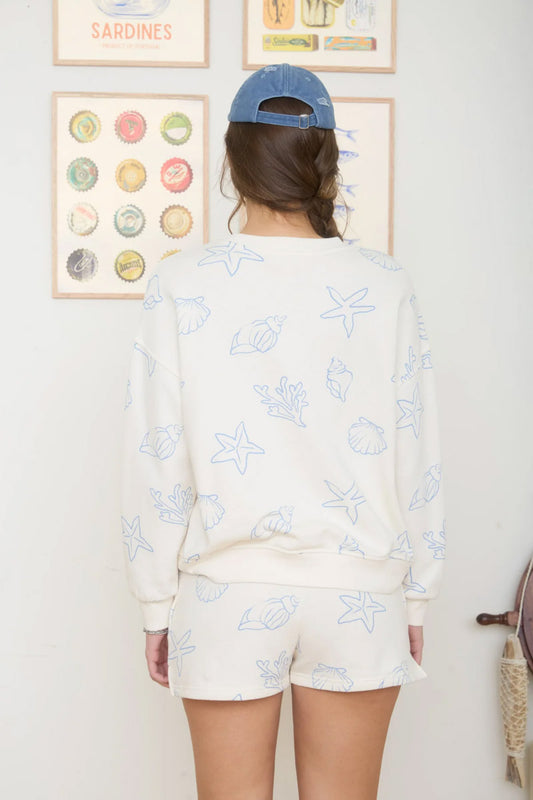 Sea Motif Sweatshirt - IVR