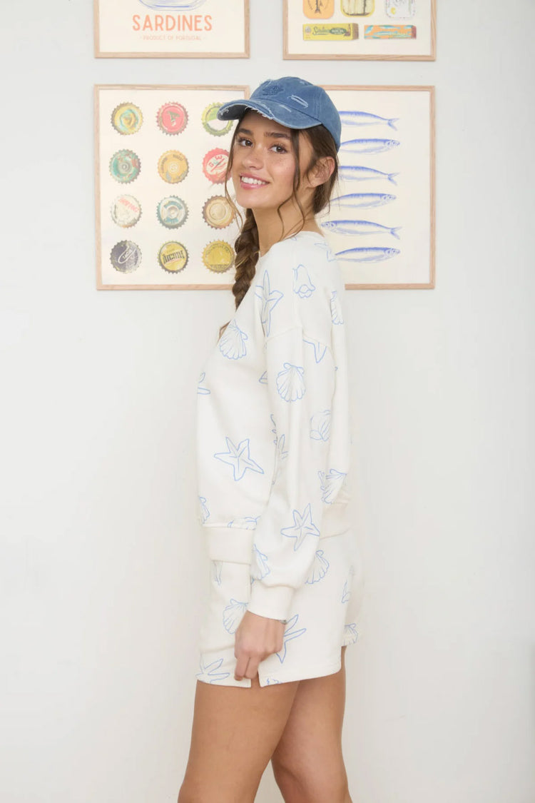 Sea Motif Sweatshirt - IVR