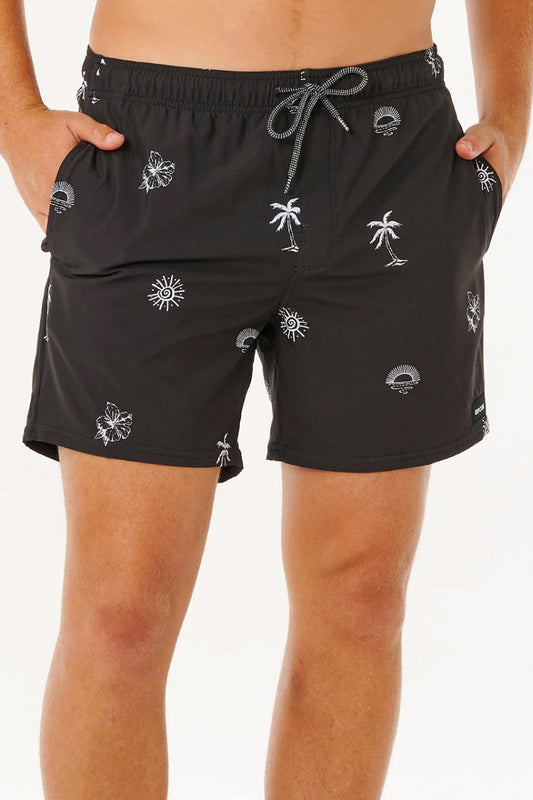 Sessions 16" Volley Boardshorts - BLK