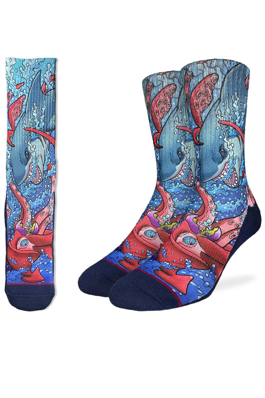 Shark Vs Kraken Sock - MUL