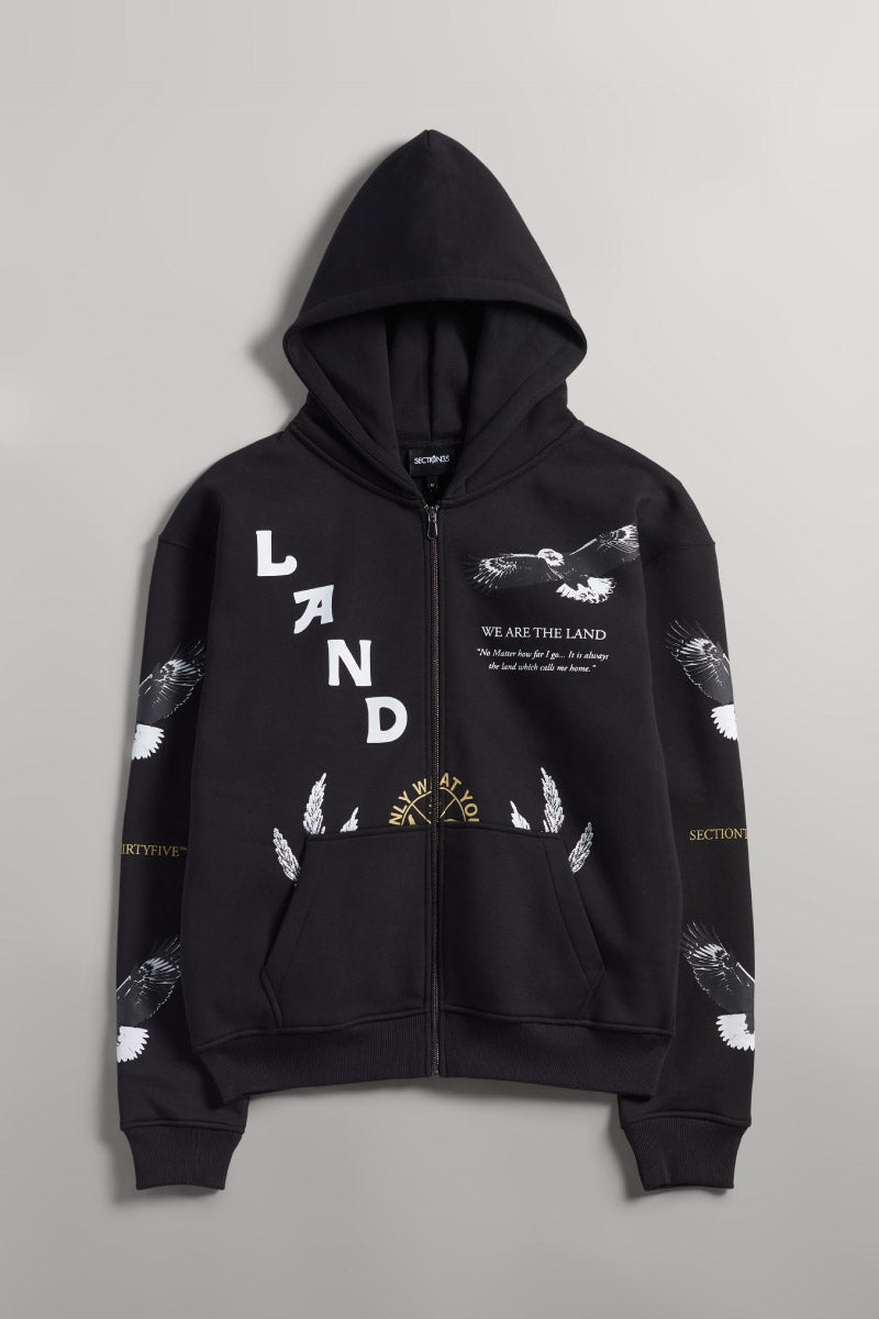Unisex She Will Outlast Us Zip Hoodie - BLK