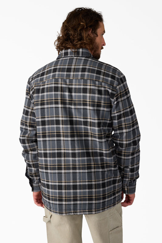 Sherpa Lined Flannel Jacket - GRY