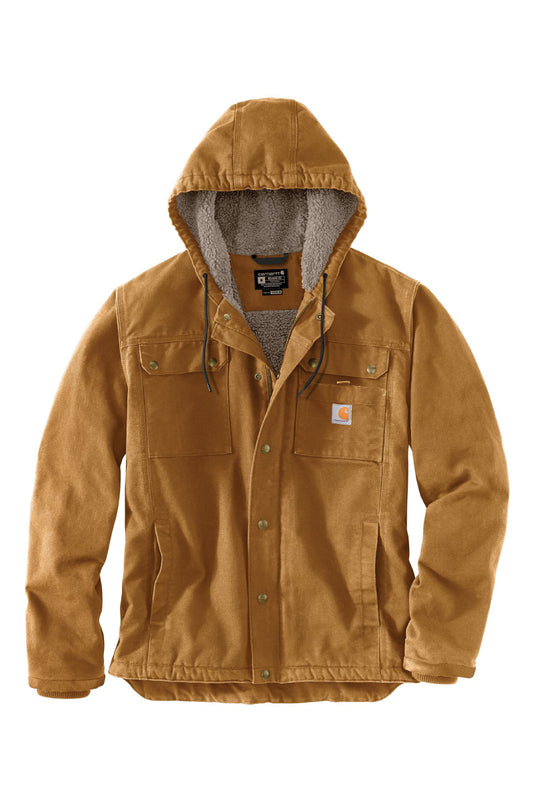 Sherpa Lined Utility Jacket - Brown