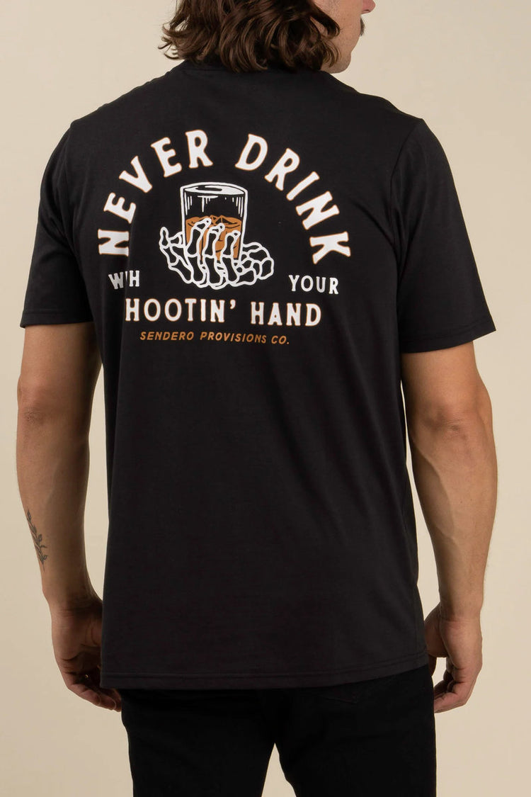 Shootin Hand Tee - BLK