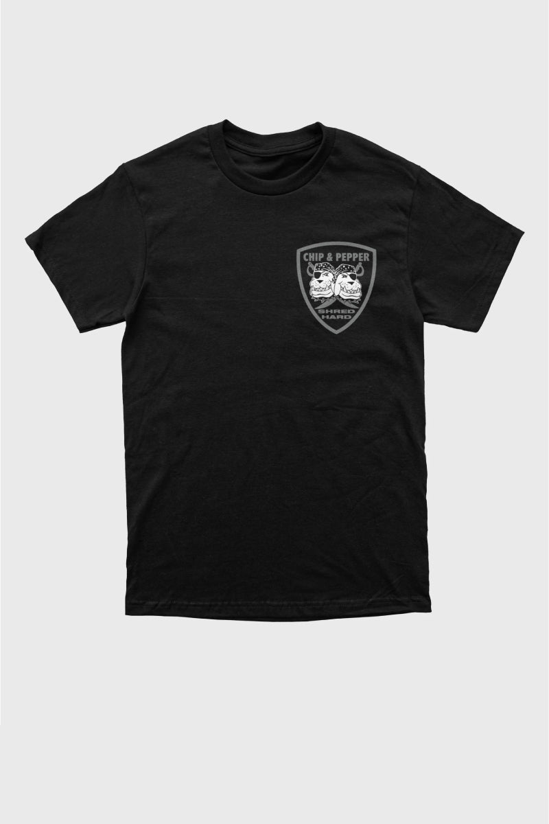 Unisex Shred Hard Tee - BLK