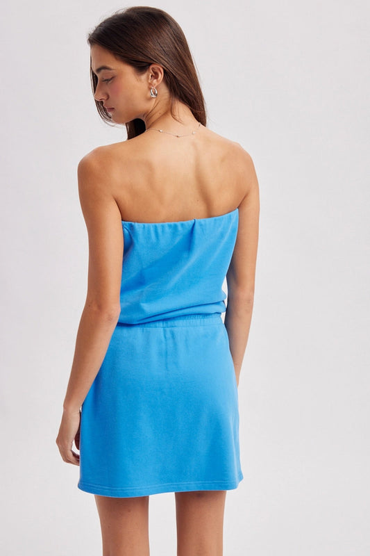 Side Stripe Tube Mini Dress - COA