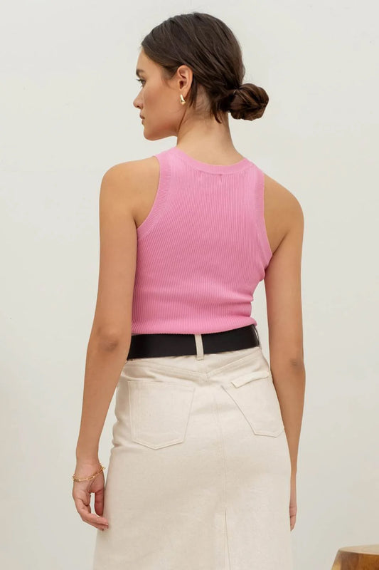Siena Knit Tank - PNK