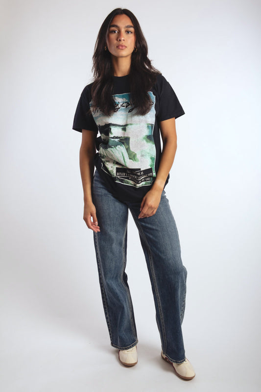 V-Front Wide Leg Jeans - 31