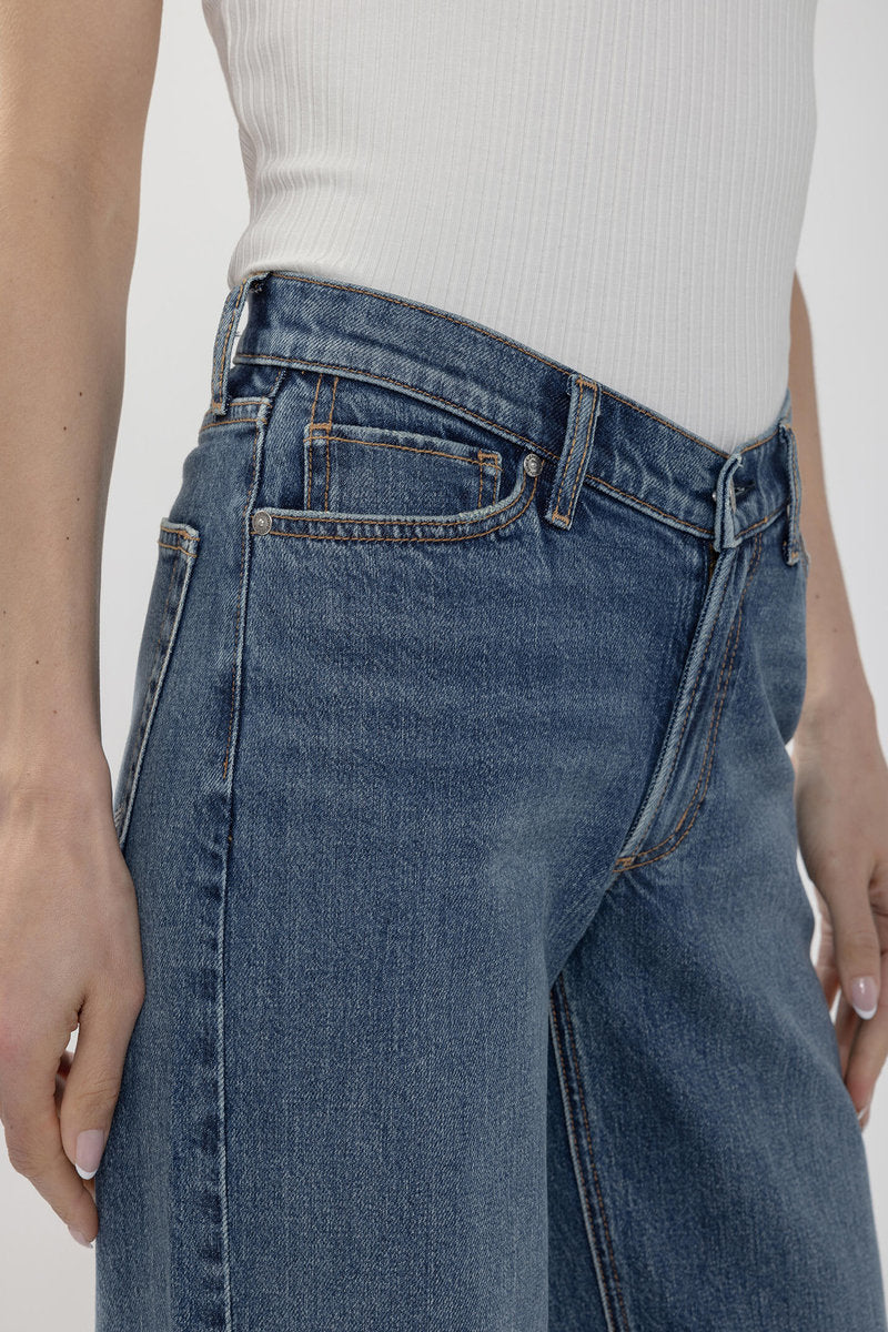 V-Front Wide Leg Jeans - 31