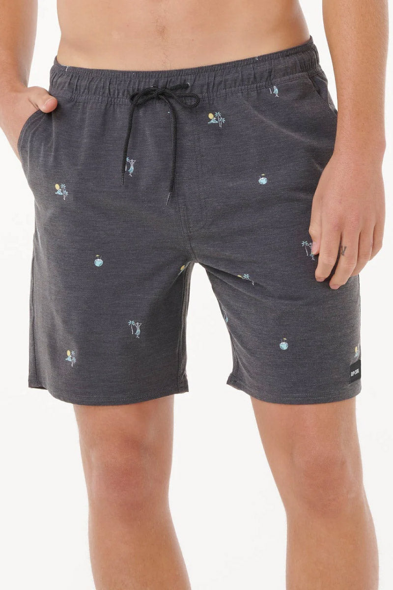 Skelly Breach 18" Volley Boardshorts - BLK