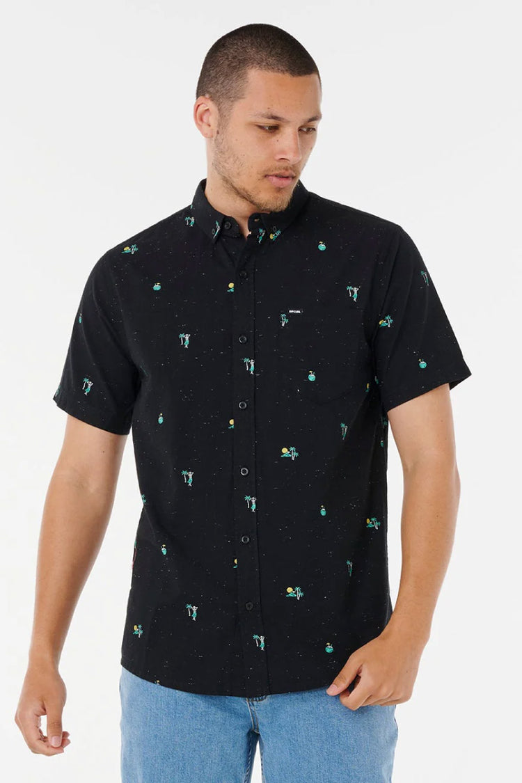 Skelly Breach Short Sleeve Shirt - BLK