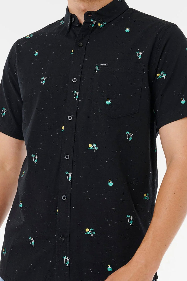 Skelly Breach Short Sleeve Shirt - BLK