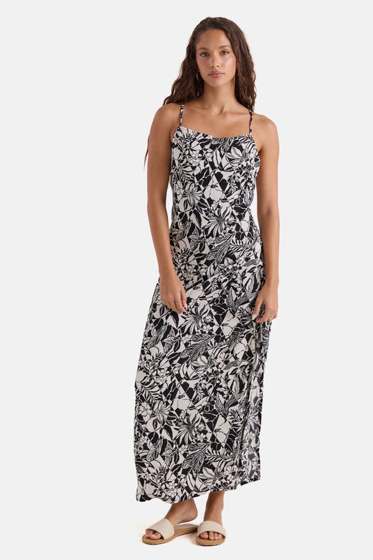 Slip Maxi Dress - BLK