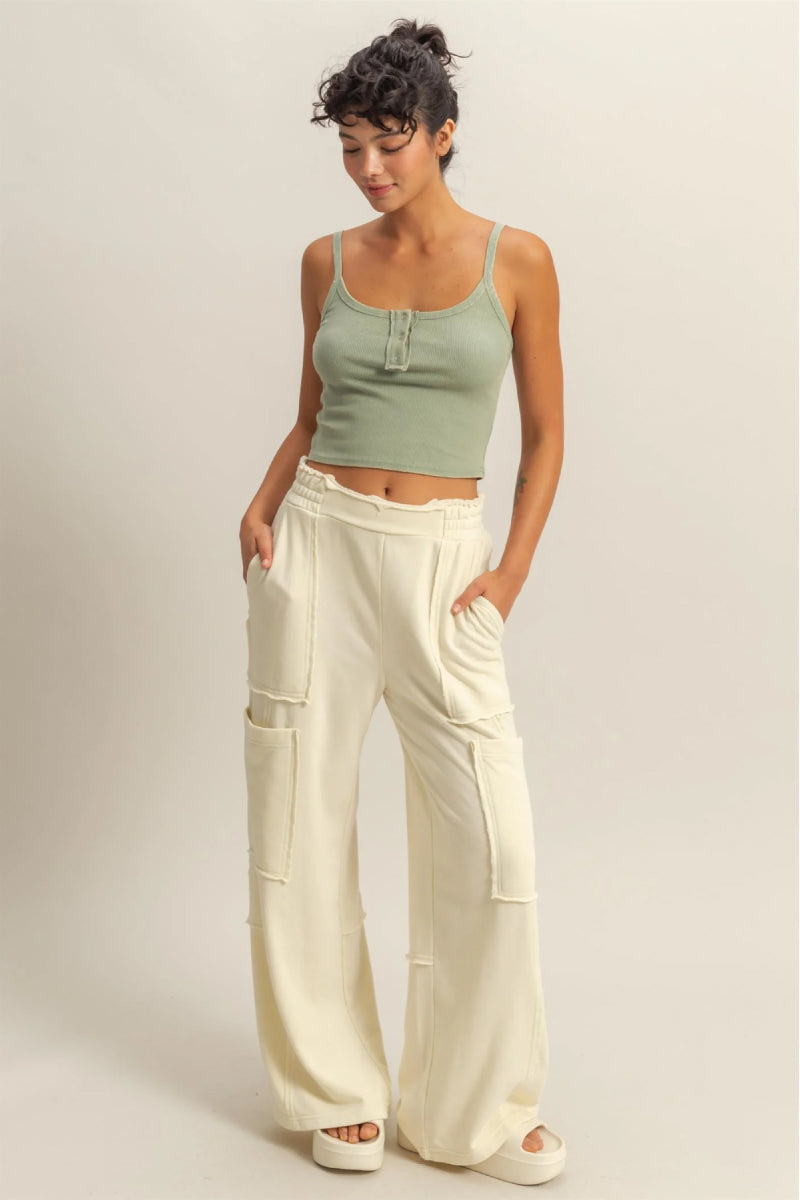 Snap Front Tank Top - SAG