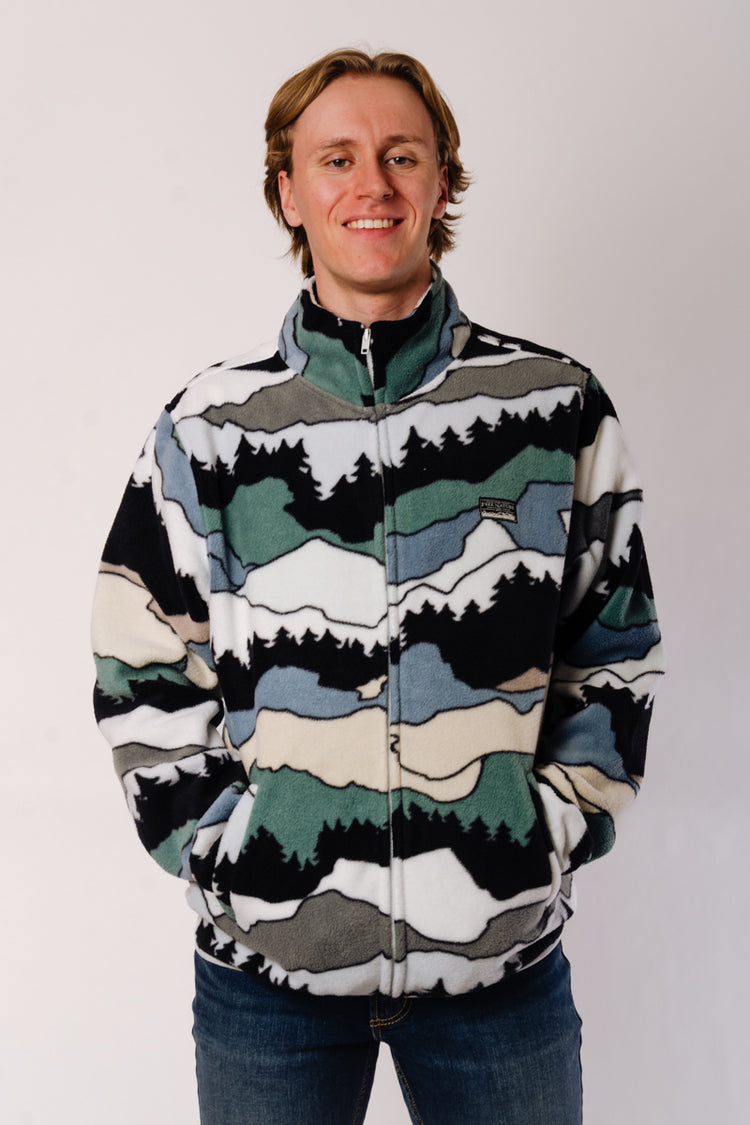 Snowy Mountain Zip-Up Fleece - MUL