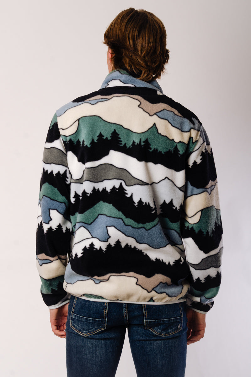 Snowy Mountain Zip-Up Fleece - MUL