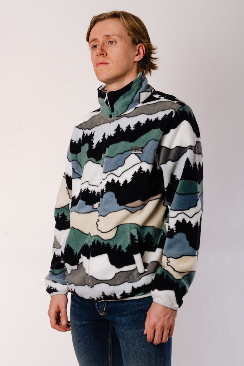 Snowy Mountain Zip-Up Fleece - MUL