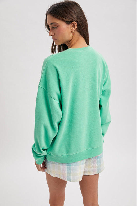 Soft Touch Crew Sweatshirt - GRN