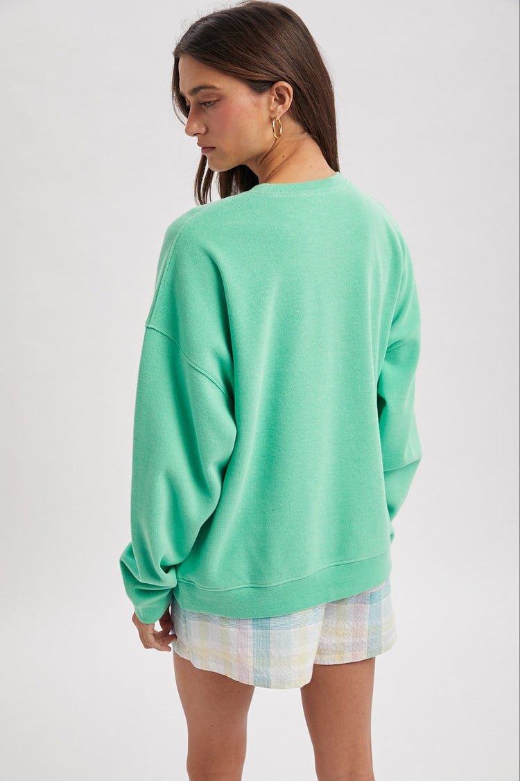 Soft Touch Crew Sweatshirt - GRN