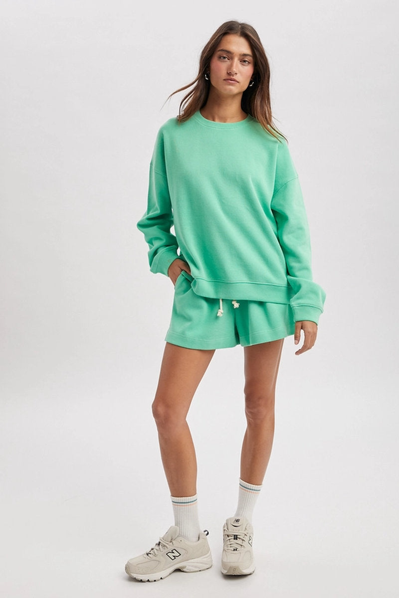 Soft Touch Crew Sweatshirt - GRN