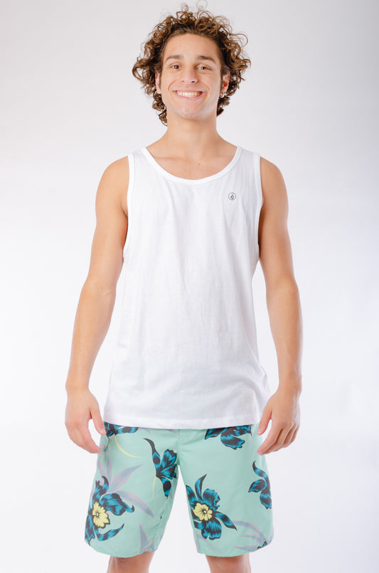 Solid Heather Tank - WHT