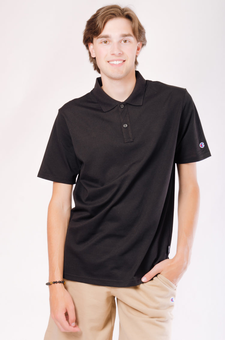 Solid Polo Shirt - Black