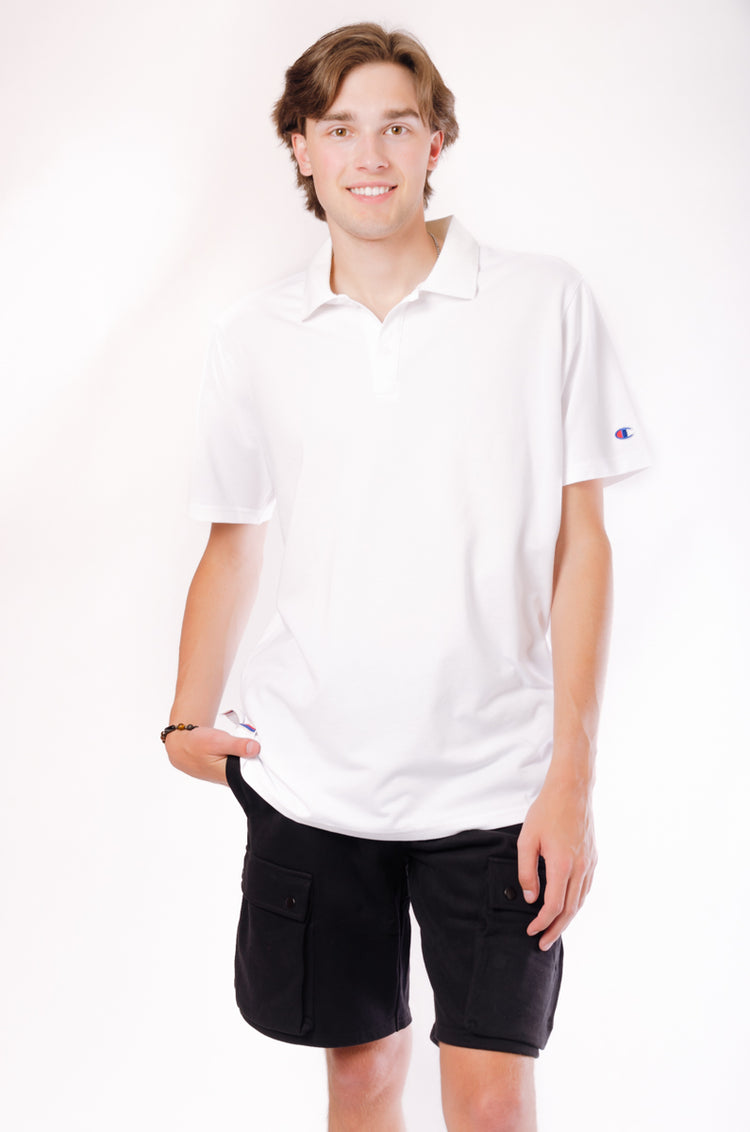 Solid Polo Shirt - White