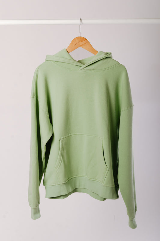 Solid Washed Hoodie - GRN