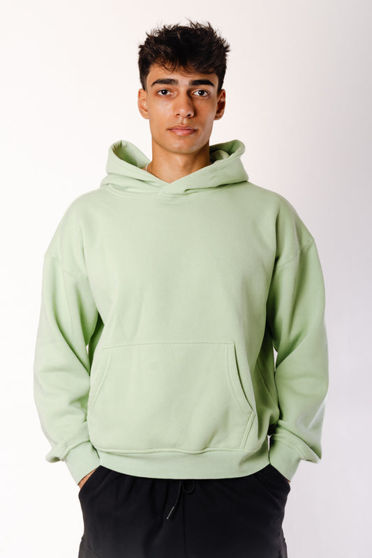Solid Washed Hoodie - GRN