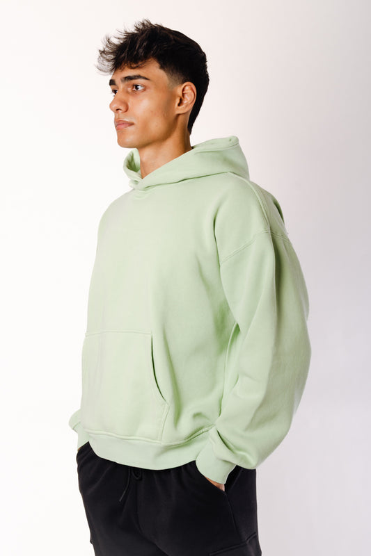 Solid Washed Hoodie - GRN
