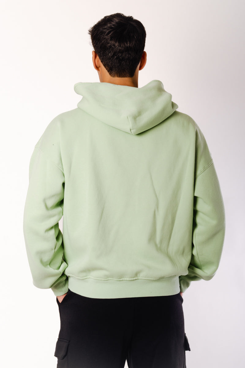 Solid Washed Hoodie - GRN