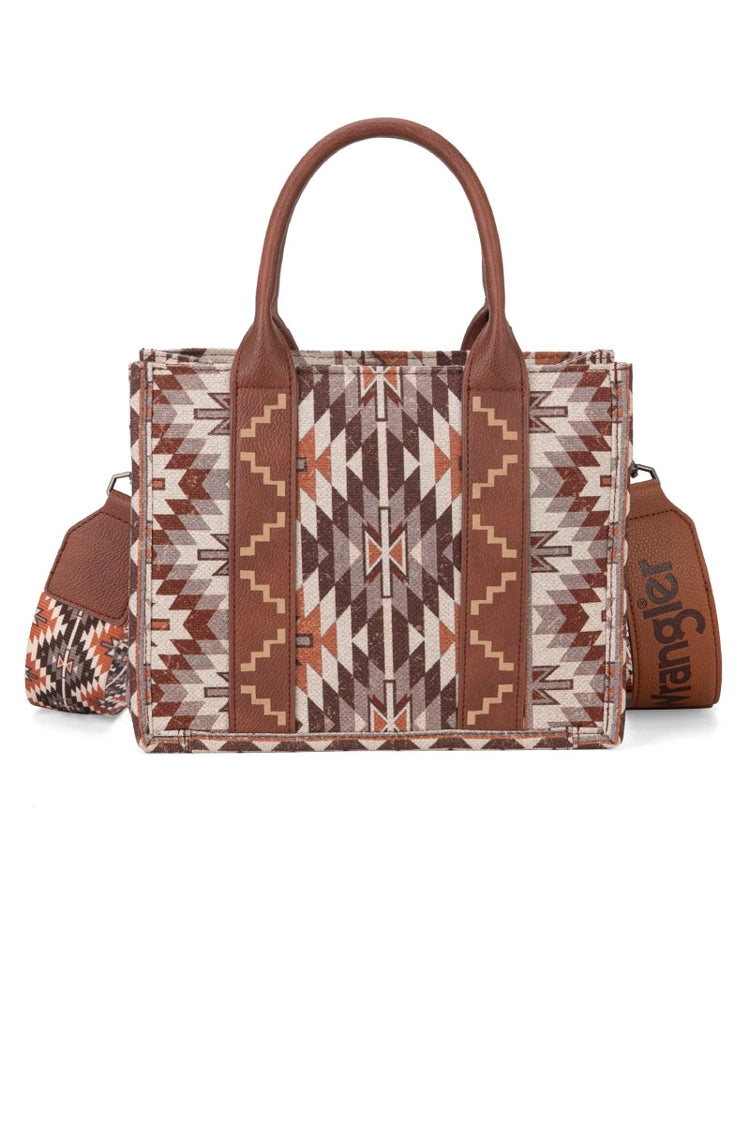 Southwest Crossbody Mini Tote - BRN