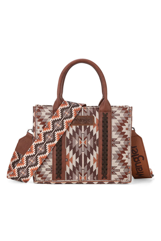 Southwest Crossbody Mini Tote - BRN