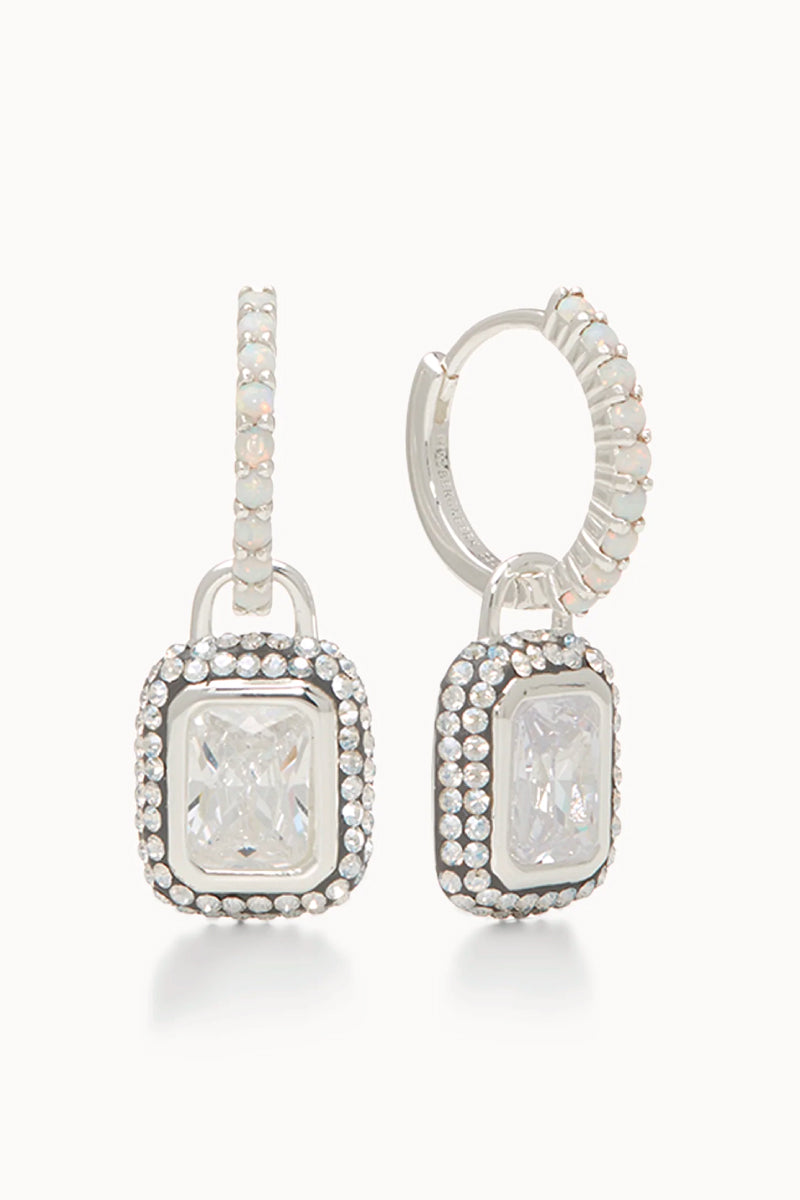 Sparkle Convertible Hoop Earrings