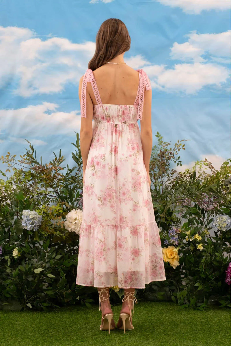Spring Blossom Maxi Dress - PNK