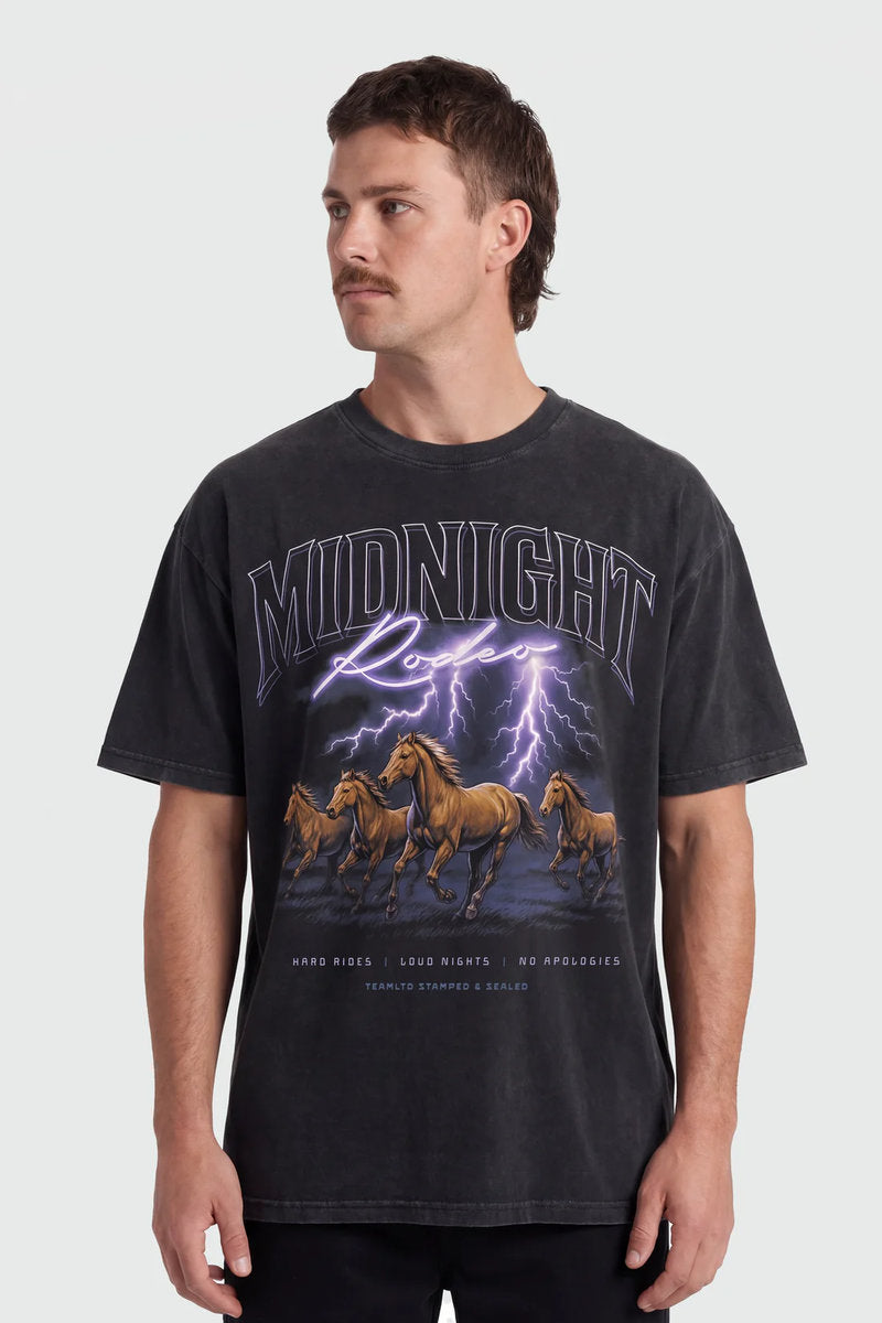 Stampede Oversized Tee - BLK