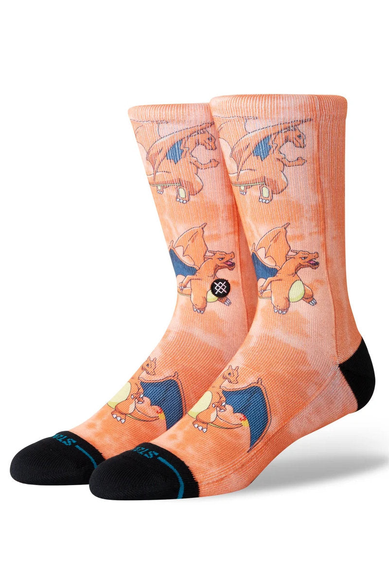 Pokemon x Stance Charizard Crew Sock - ORA