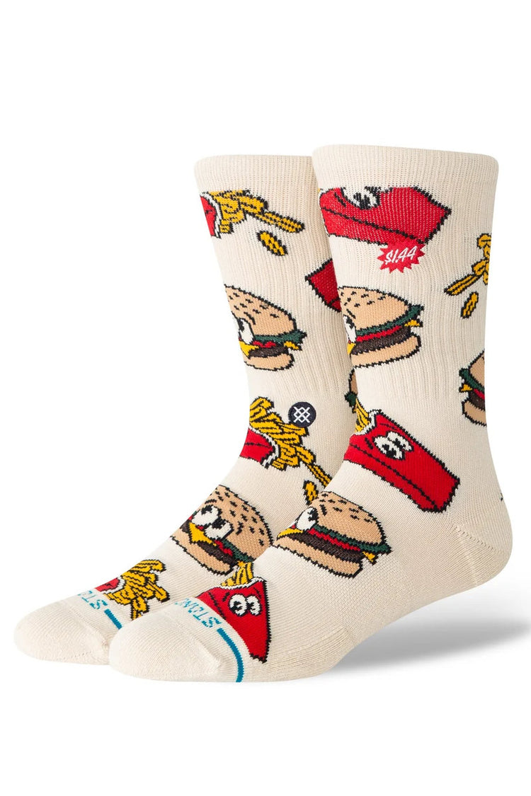 Combo Meal Crew Sock - TAN